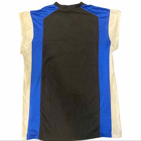 NBA GENUINE STUFF Kids PHILADELPHIA 76ers Black XL 18-20 Jersey 90s VINTAGE RARE - Picture 2 of 3